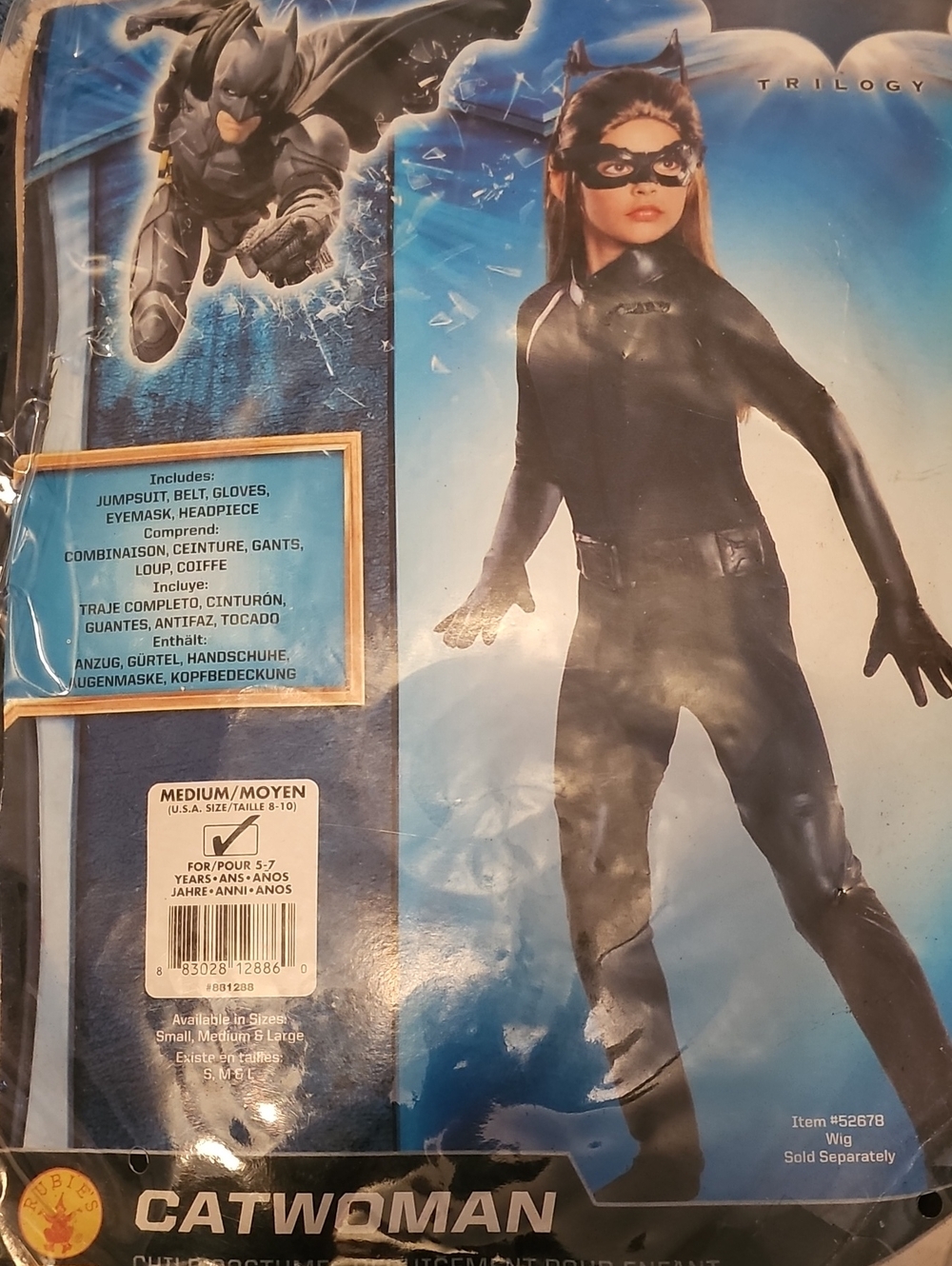DC Comics Catwoman Halloween Costume Kids Rubies**